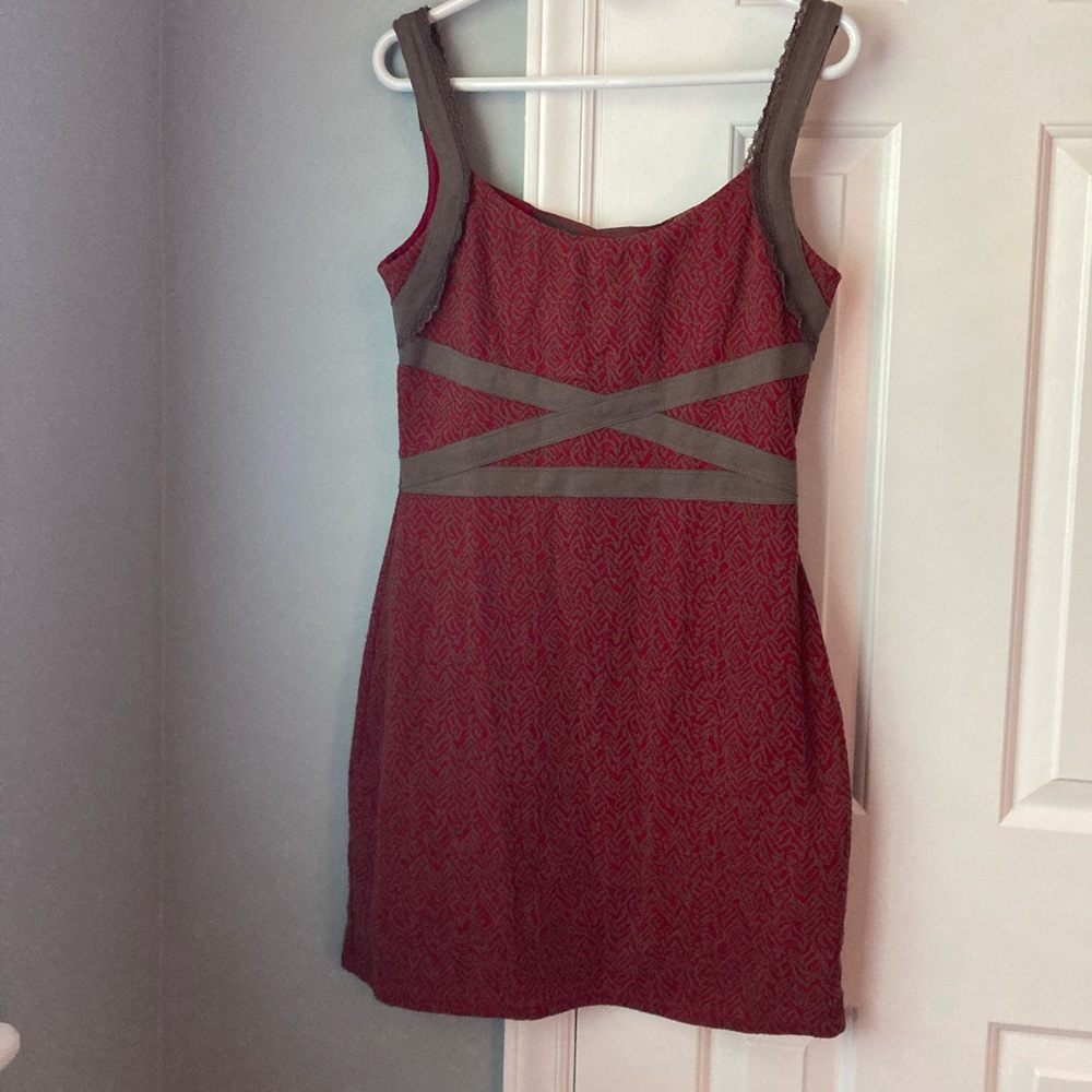 Free People | Medium | Red Mini Dress with Back Cutouts